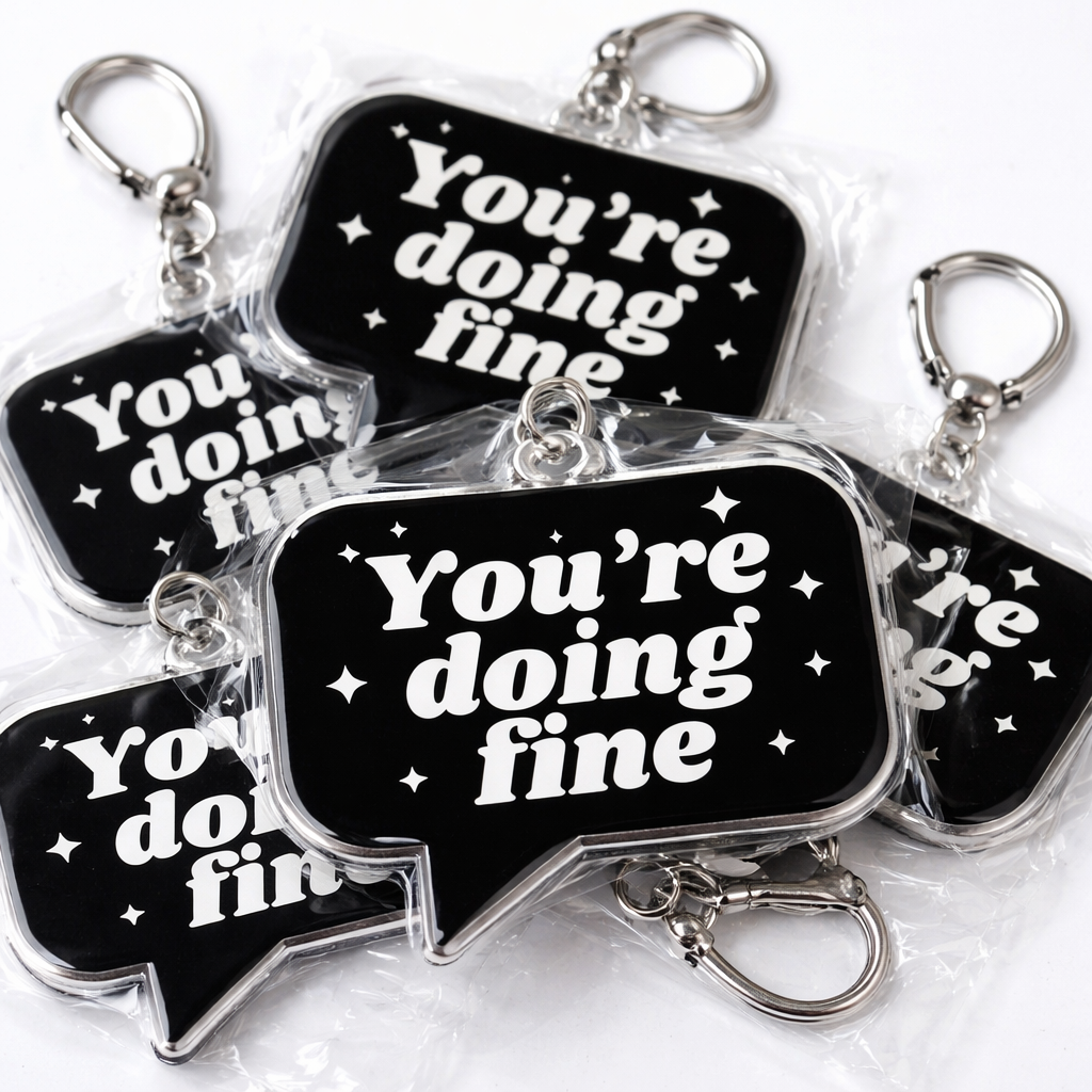 You're Doing Fine Keychain