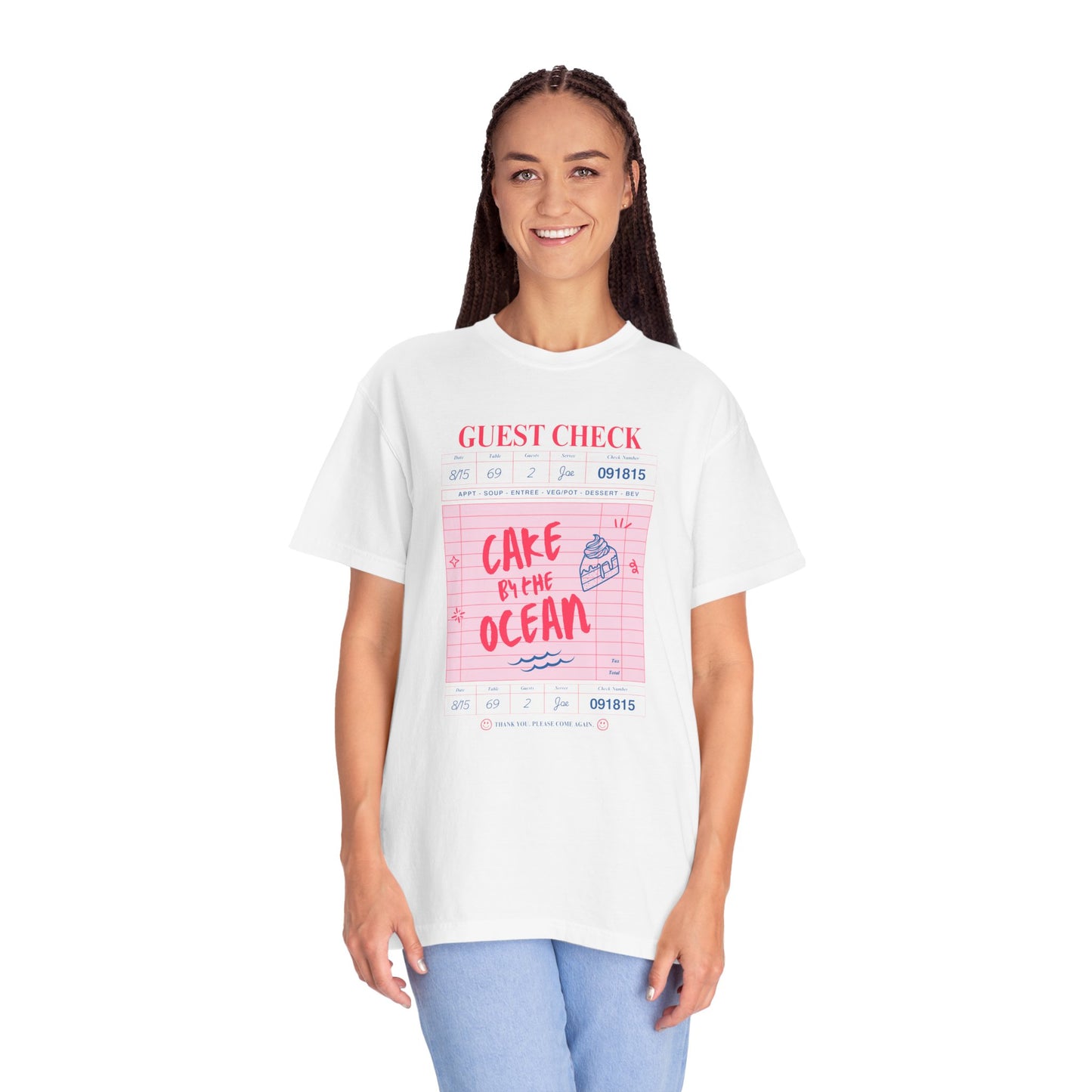 Cake By The Ocean Check Tee