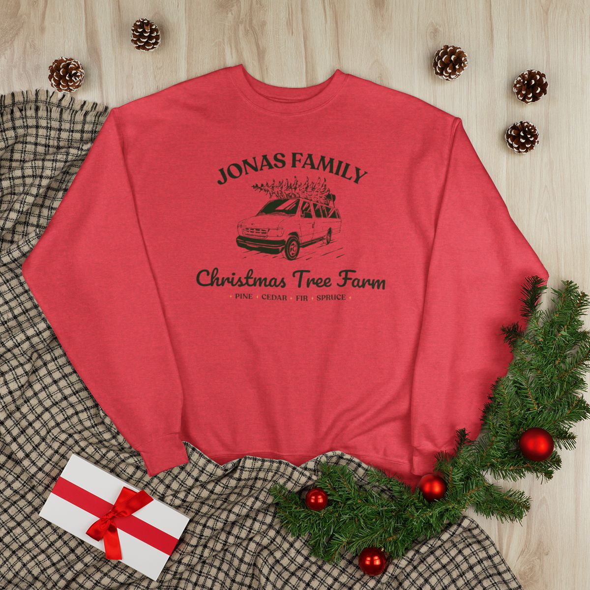 Jonas Family Christmas Tree Farm Crewneck
