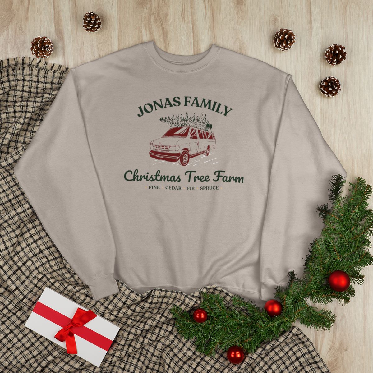Jonas Family Christmas Tree Farm Crewneck