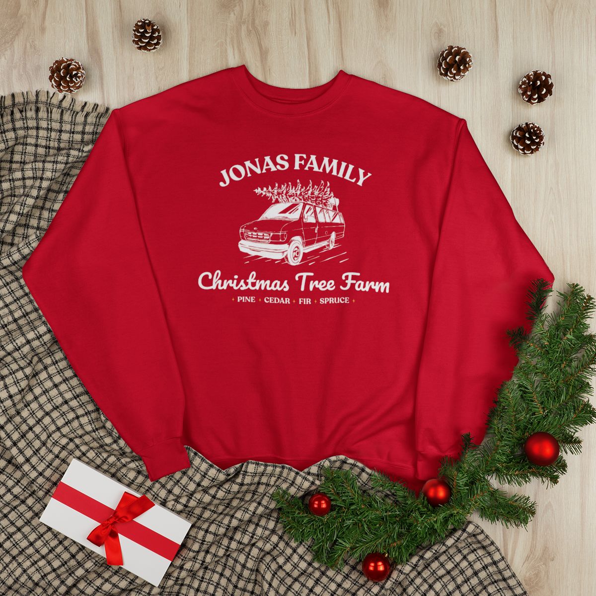 Jonas Family Christmas Tree Farm Crewneck