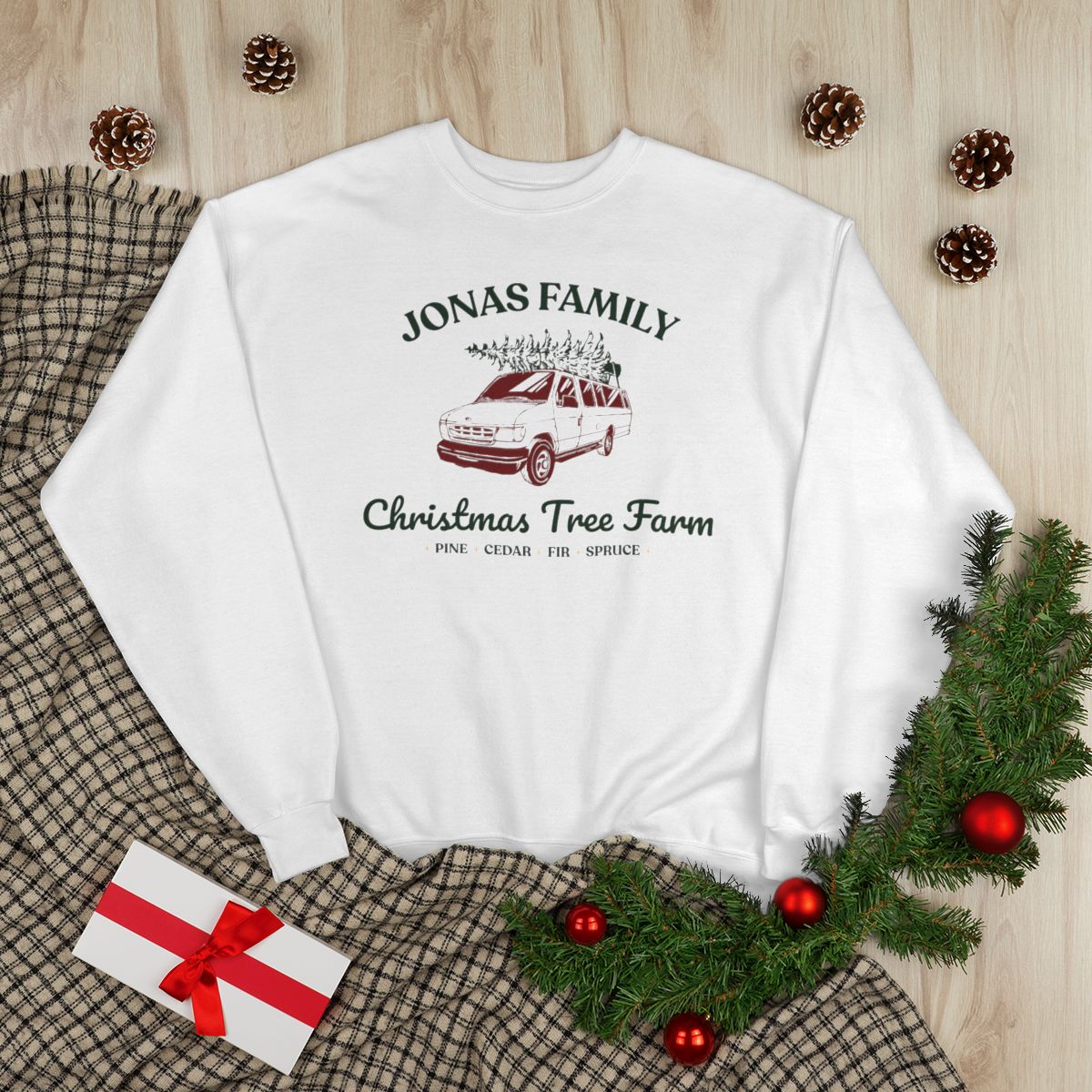 Jonas Family Christmas Tree Farm Crewneck