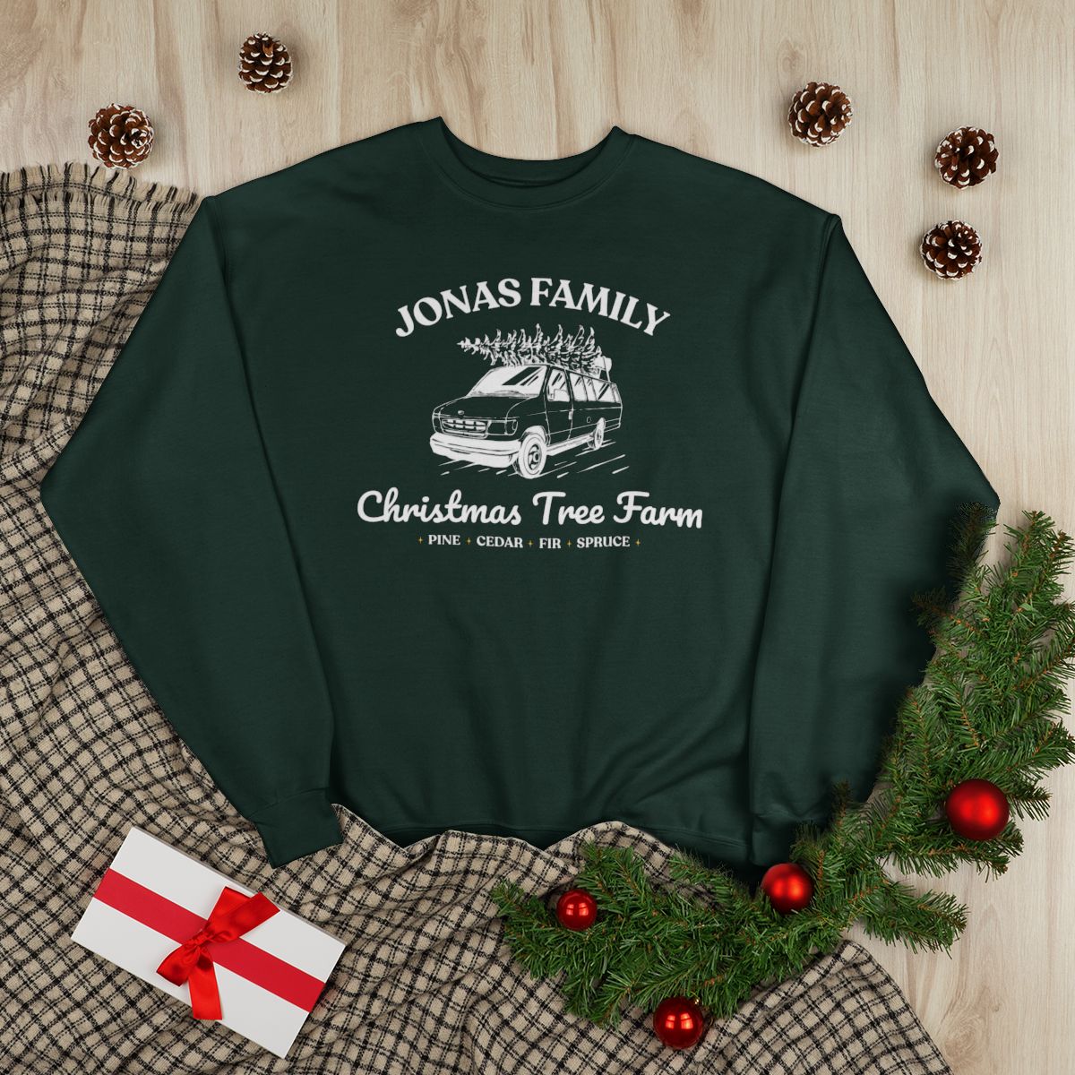 Jonas Family Christmas Tree Farm Crewneck